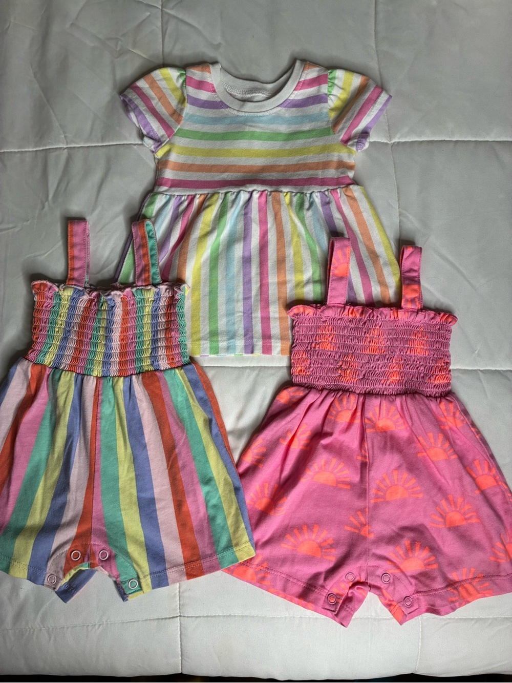 3-6M Garanimals Short Sleeve Dress & Romper Set